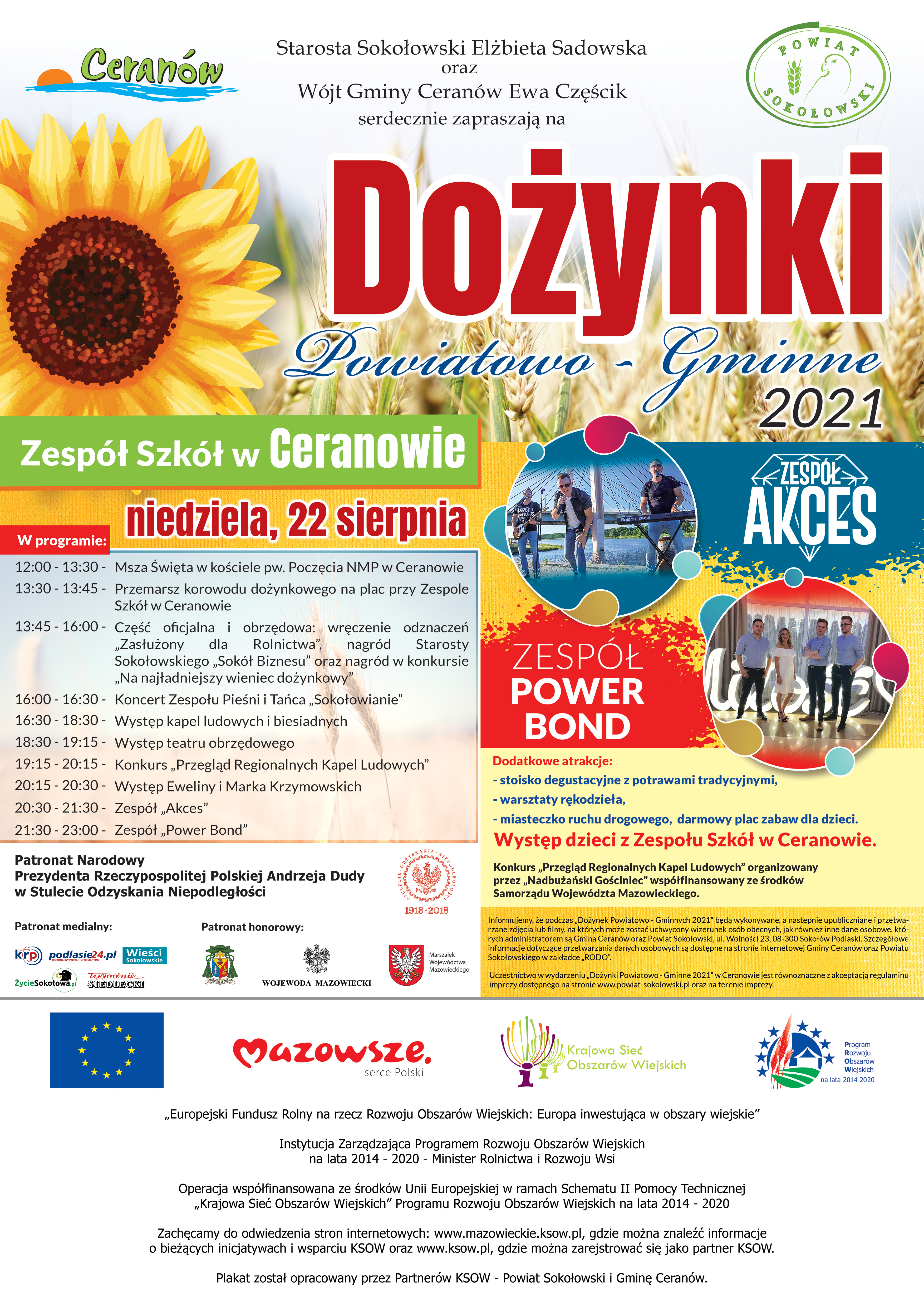 Dożynki powiatowe 2021