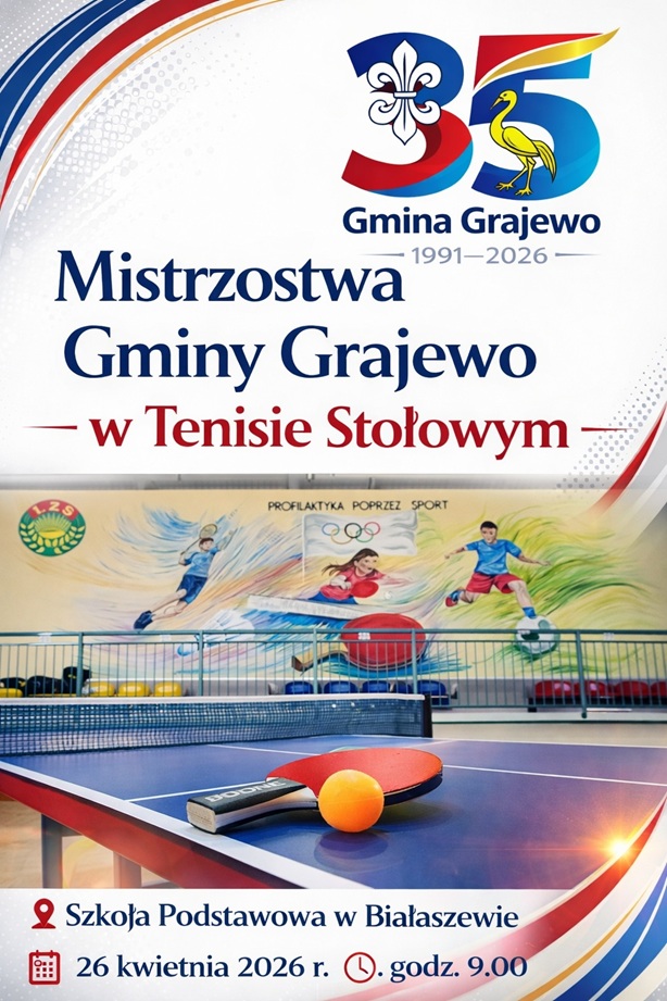 Plakat tenis stołowy 2026