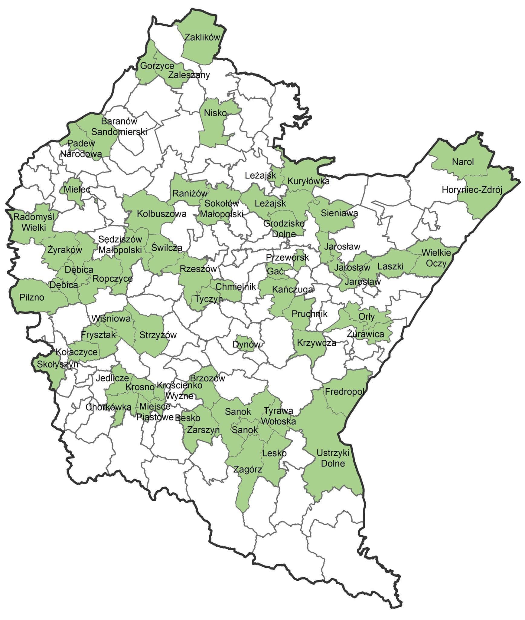 Mapa partnerów
