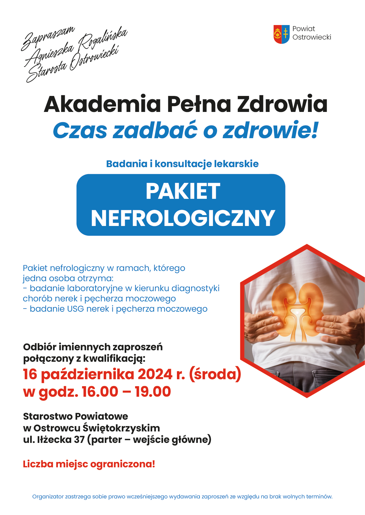 Zaproszenie na badania nefrologiczne