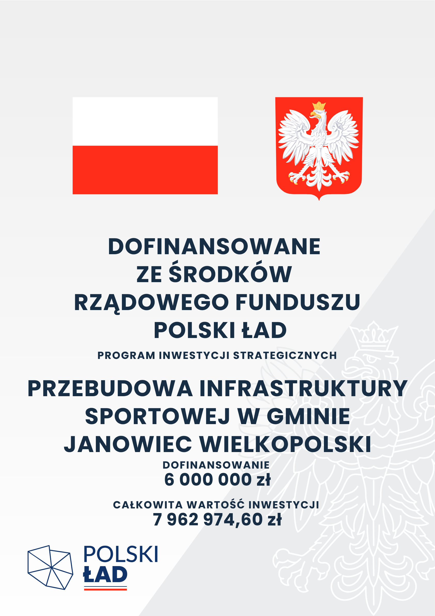 Przebudowa infrastruktury sportowej w Gminie Janowiec Wielkopolski