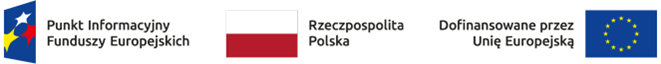 logo Punktu Informacyjnego Funduszy Europejskich, flagi: Rzeczpospolitej Polskiej i Unii Europejskiej