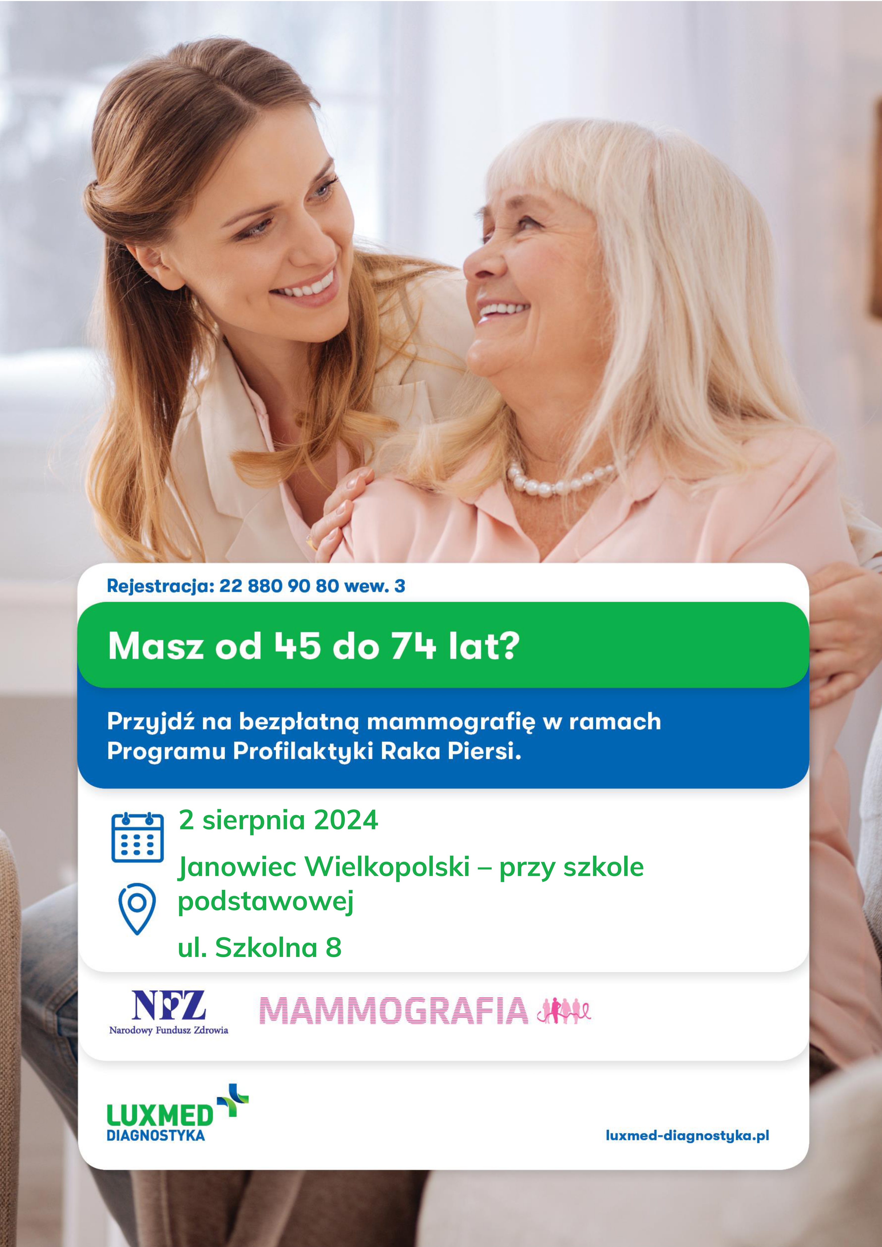 bezpłatne badania mammograficzne
