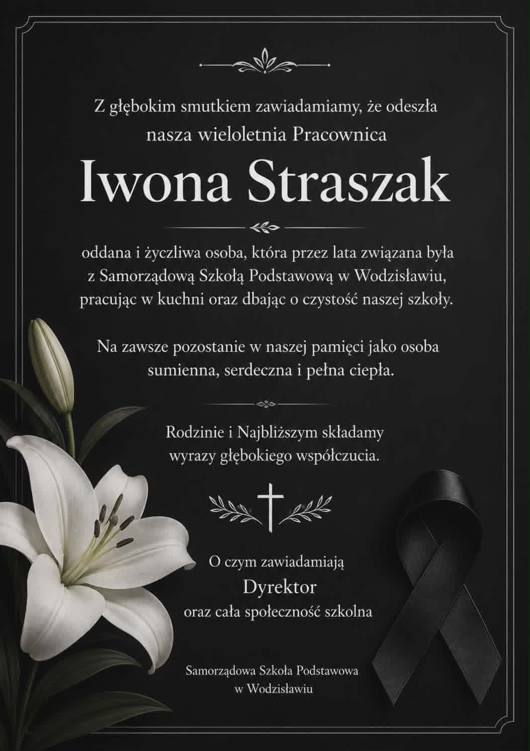 ŚP Iwona Straszak