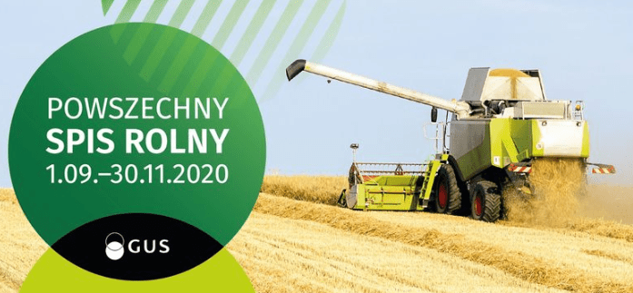 Plakat powszechny spis rolny
