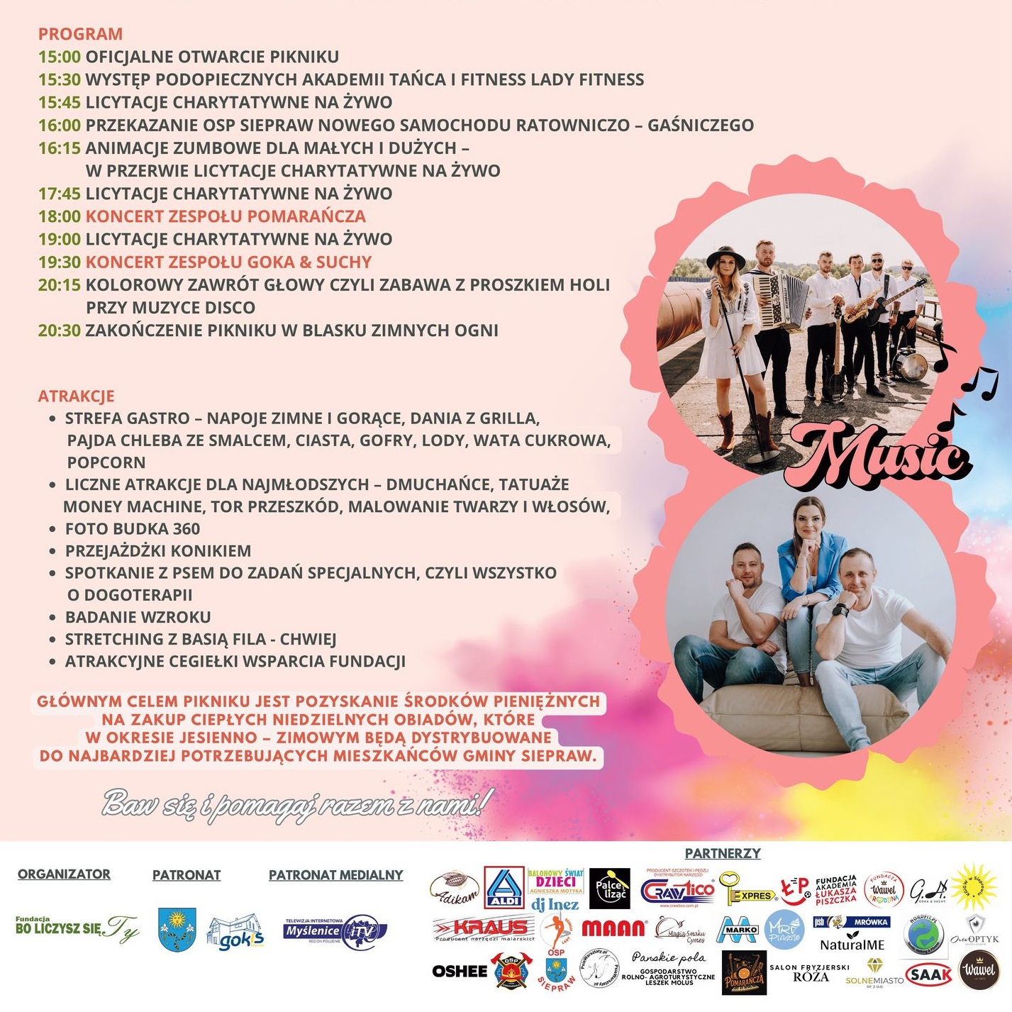 Plakat wydarzenia Charytatywny Piknik Rodzinny