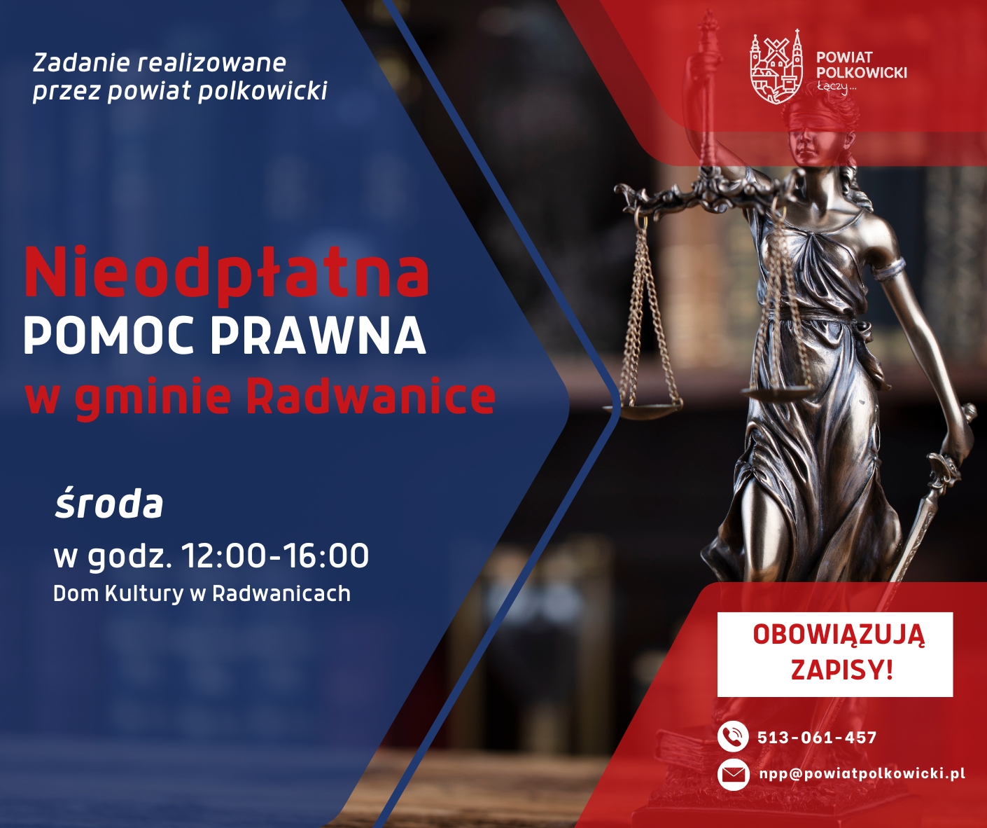Nieodpłatna Pomoc Prawna w gminie Radwanice