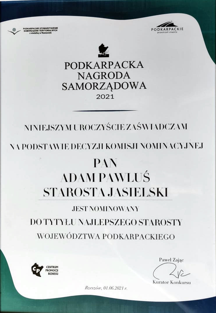 Podkarpacka Nagroda Samorzadowa 2021