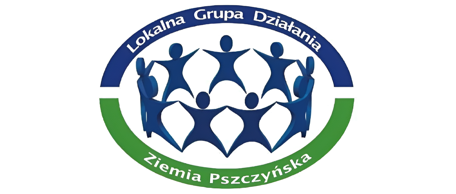 Logo LGD Ziemia Pszczyńska - ludzie trzymający się za ręce w okręgu