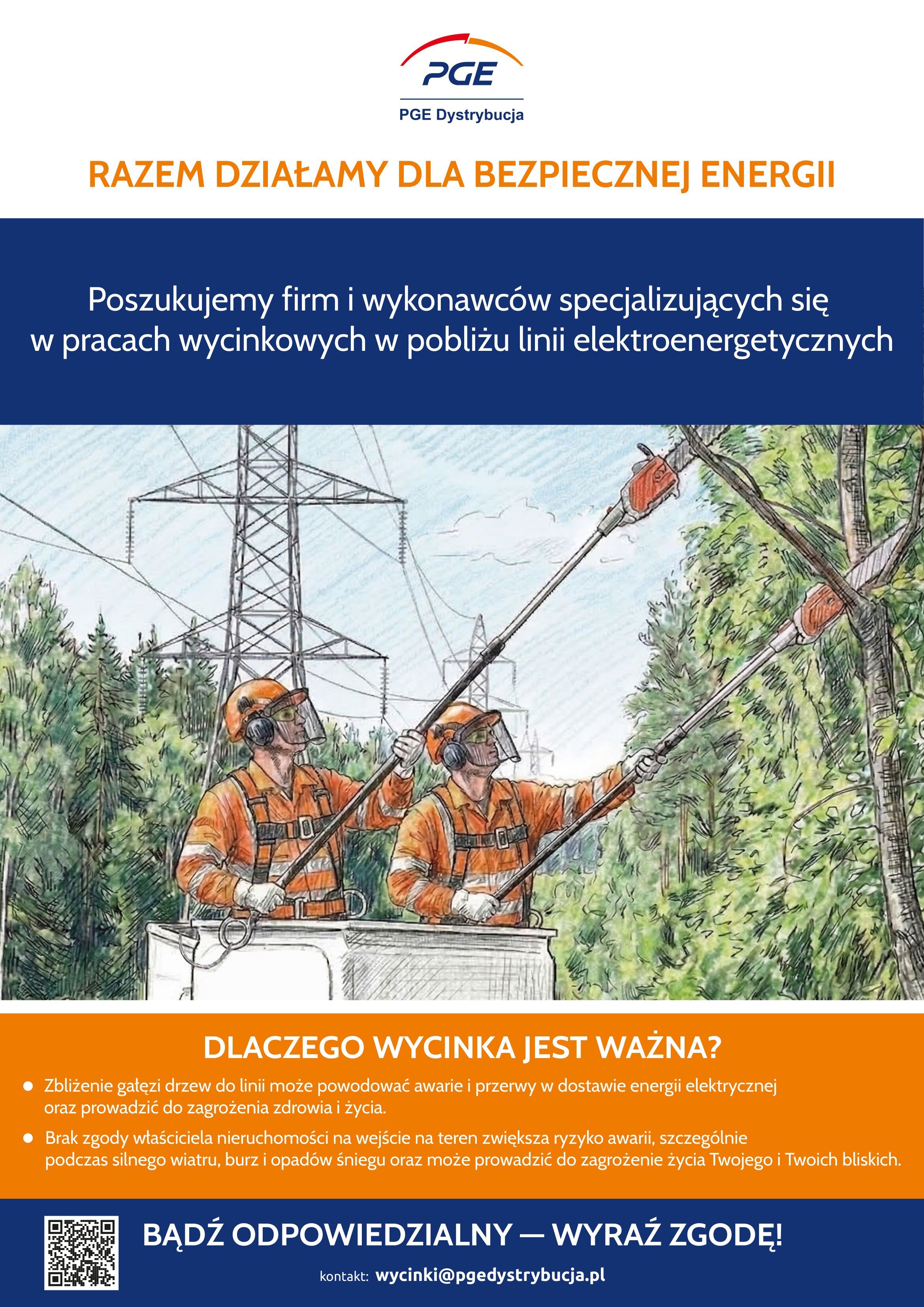 PGE Dystrybucja - wycinka drzew 