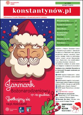 Pierwsza strona Informatora Konstantynów.pl. Wydanie nr 5 z 2022