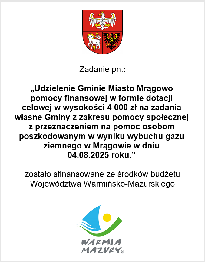 Plakat - dotacja z UW