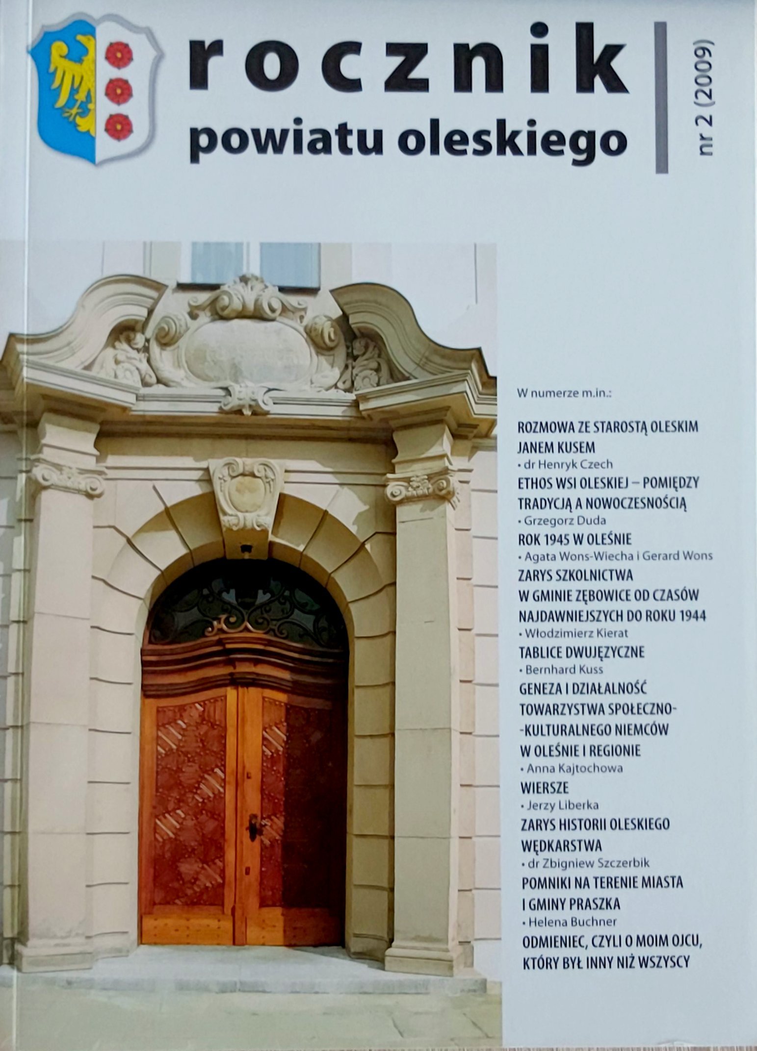 Okładka Rocznika Powiatu Oleskiego nr 2