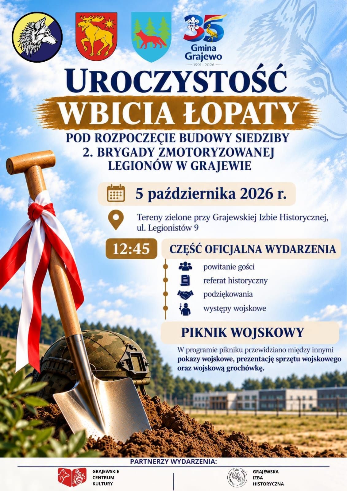 Plakat Uroczystość Wbicia Łopaty