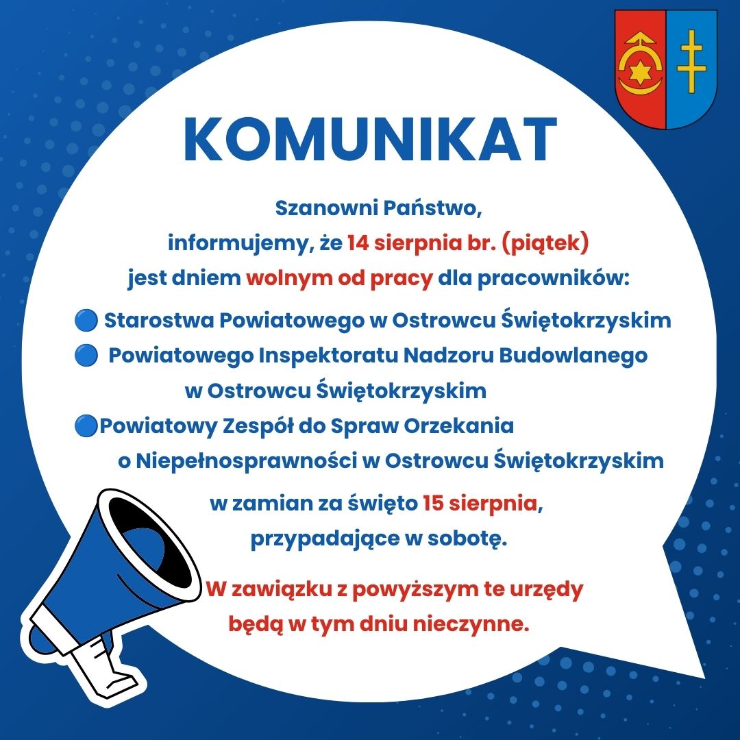 Starostwo Powiatowe nieczynne 