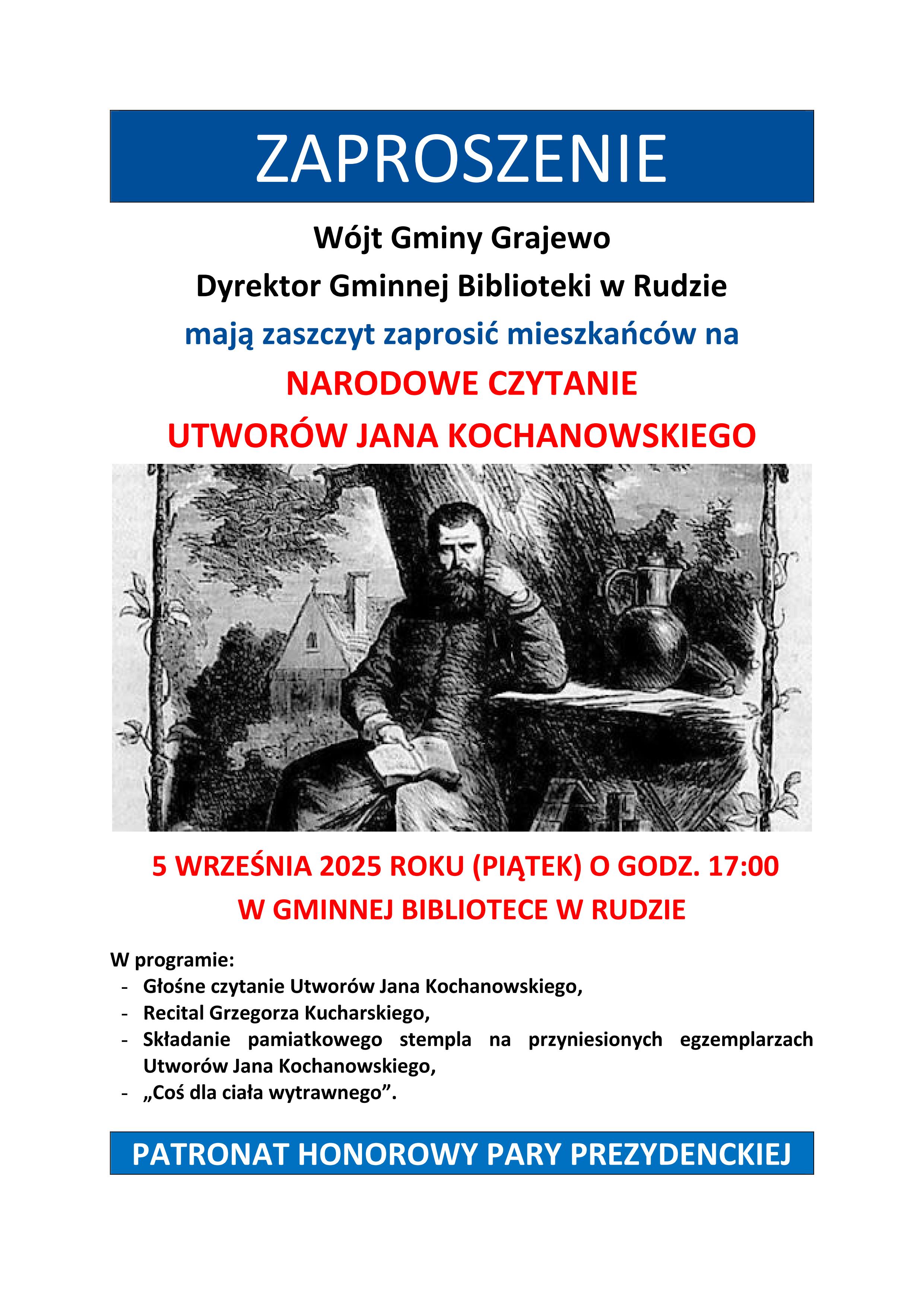Plakat Narodowe Czytanie