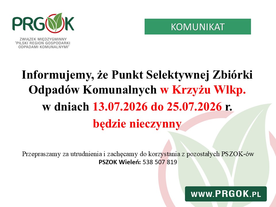 PSZOK nieczynny