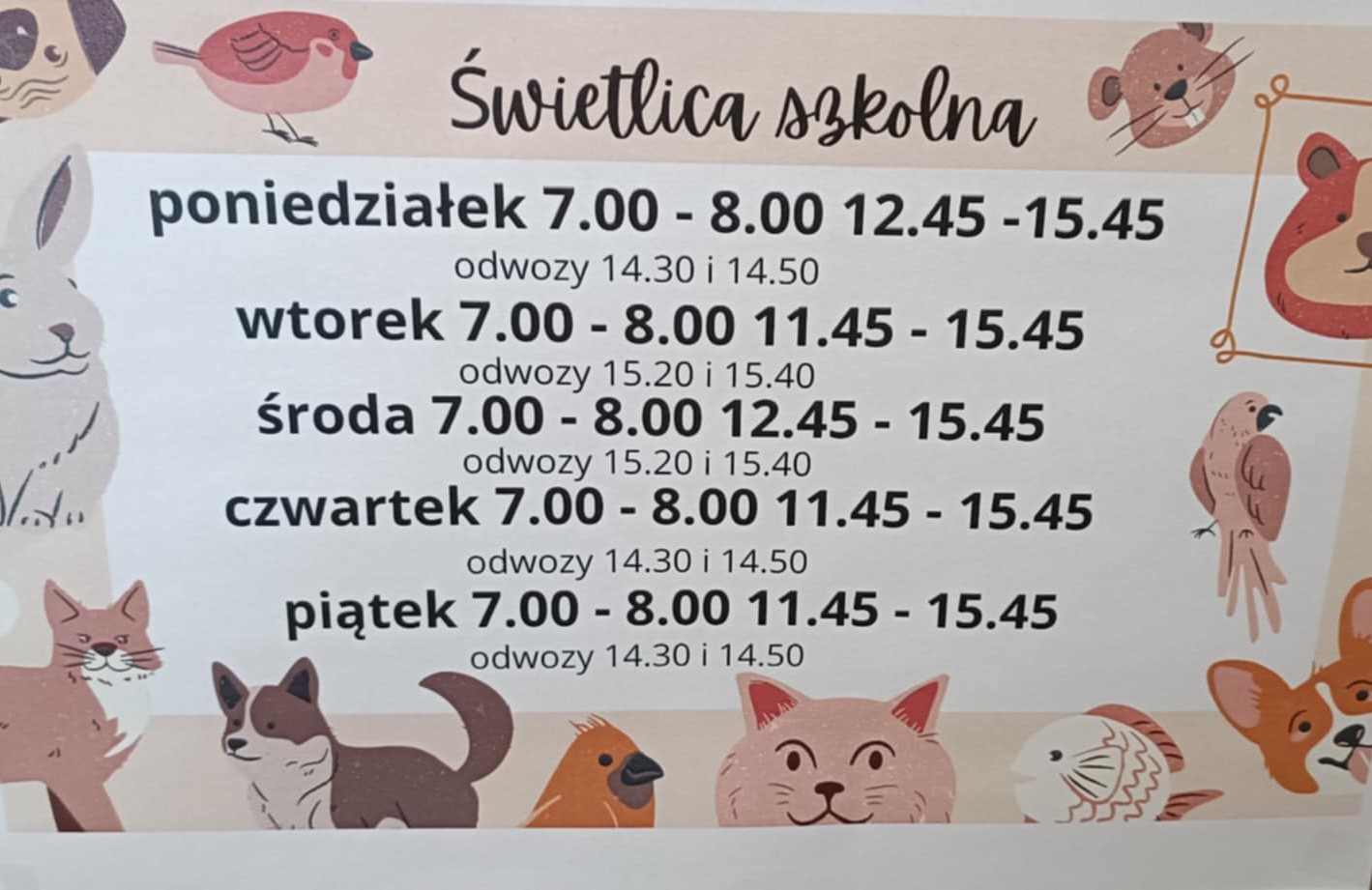 świetlica szkolna