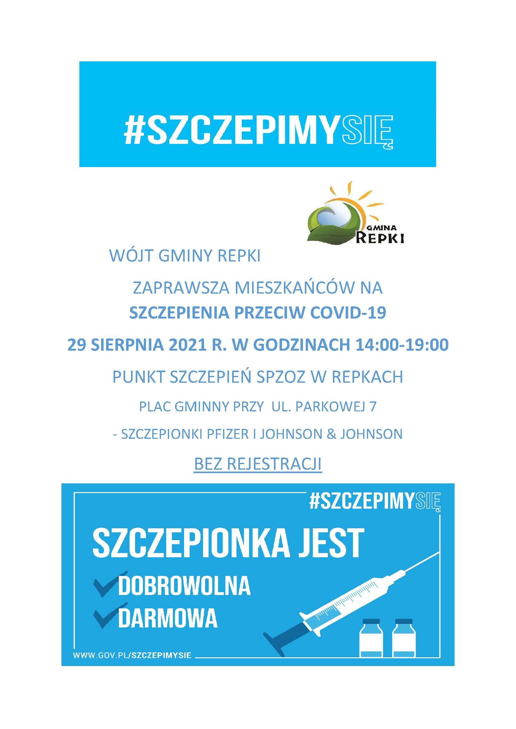 Punkt szczepień bez rejestracji