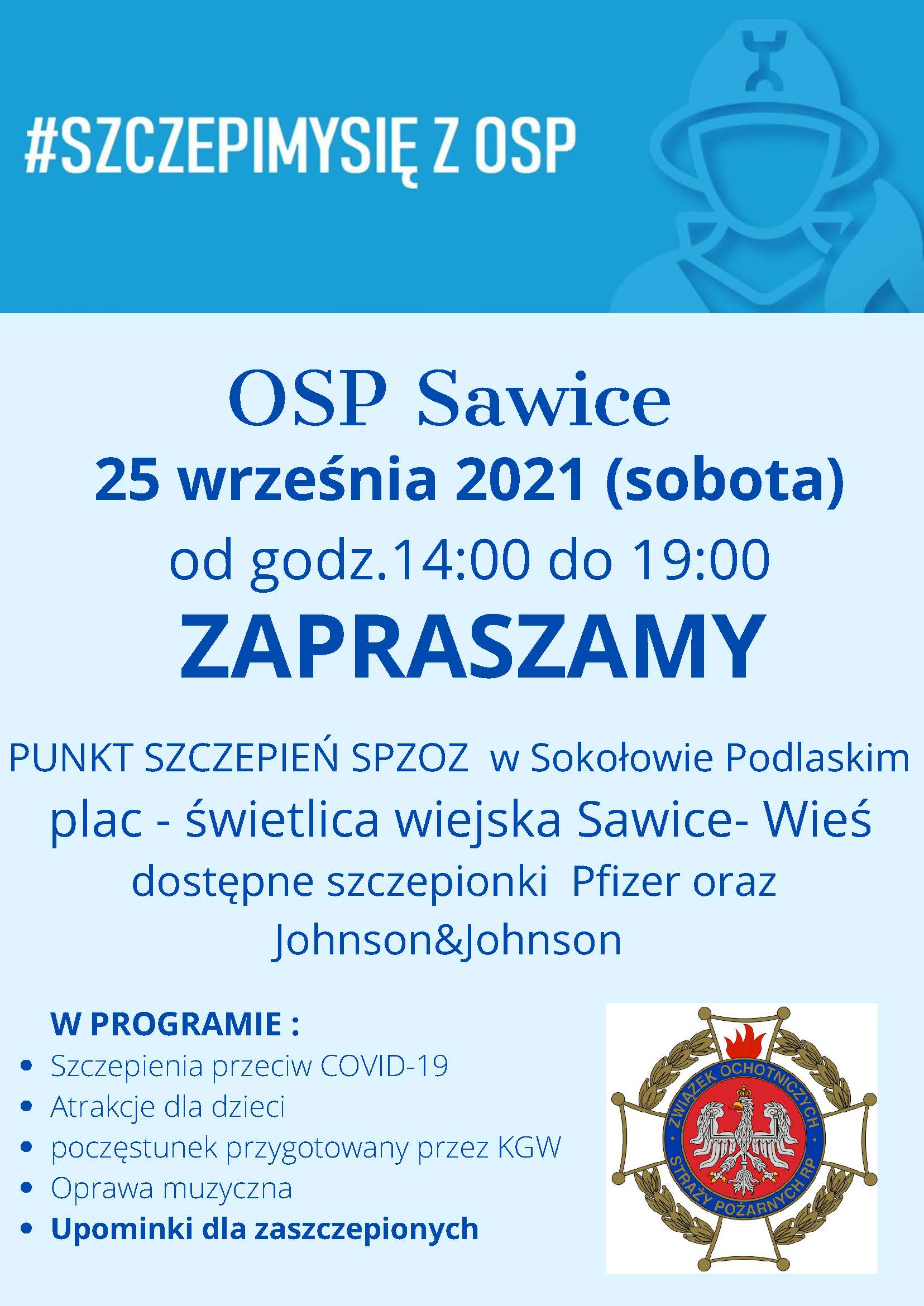 25 września szczepimy się z OSP Sawice