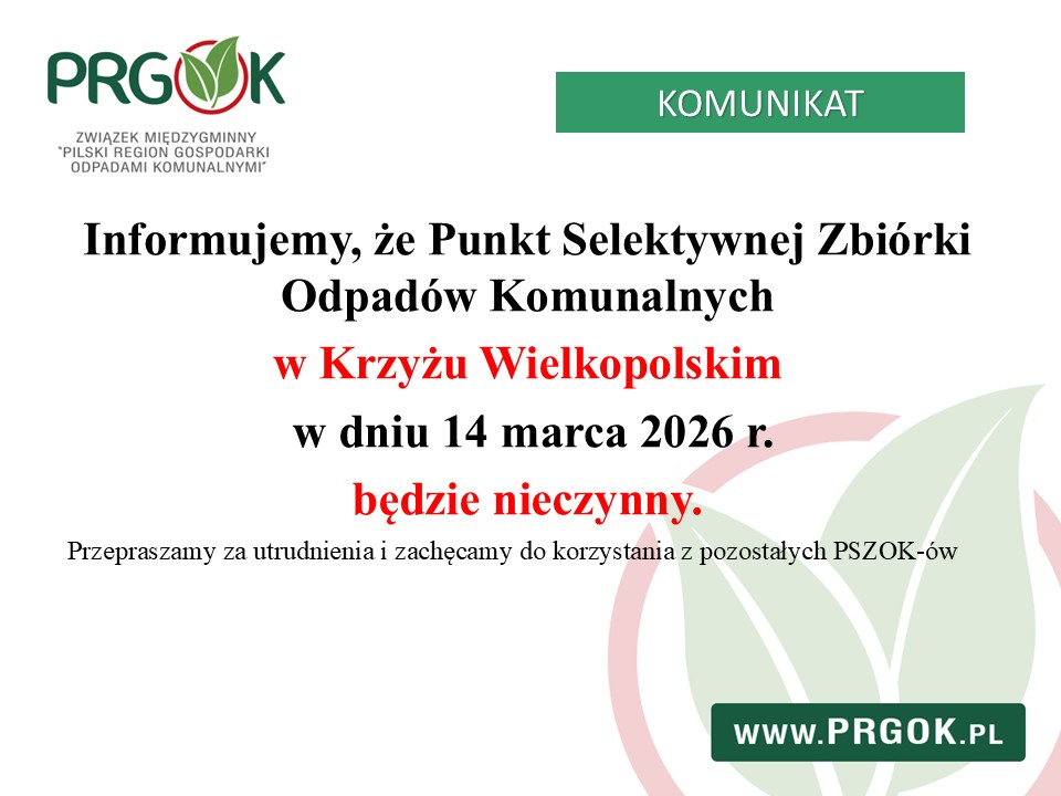 PSZOK nieczynny
