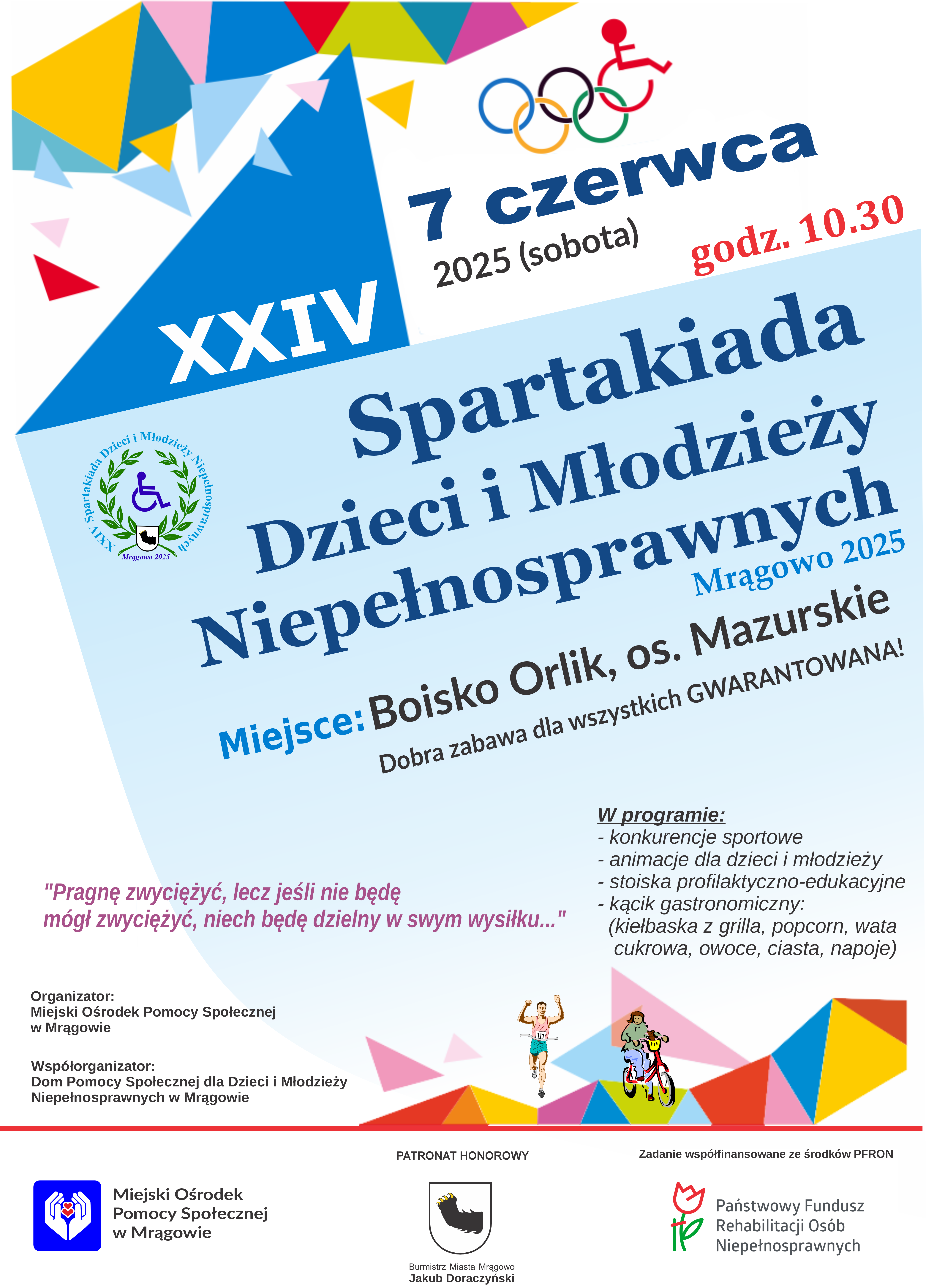Spartakiada 2025 plakat