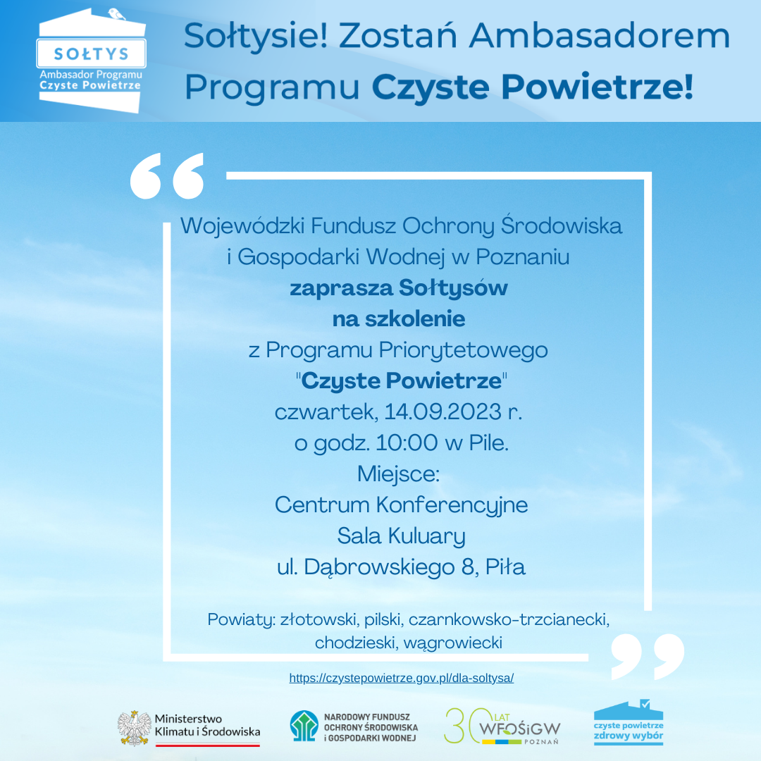 Szkolenie z programu priorytetowego "Czyste Powietrze"