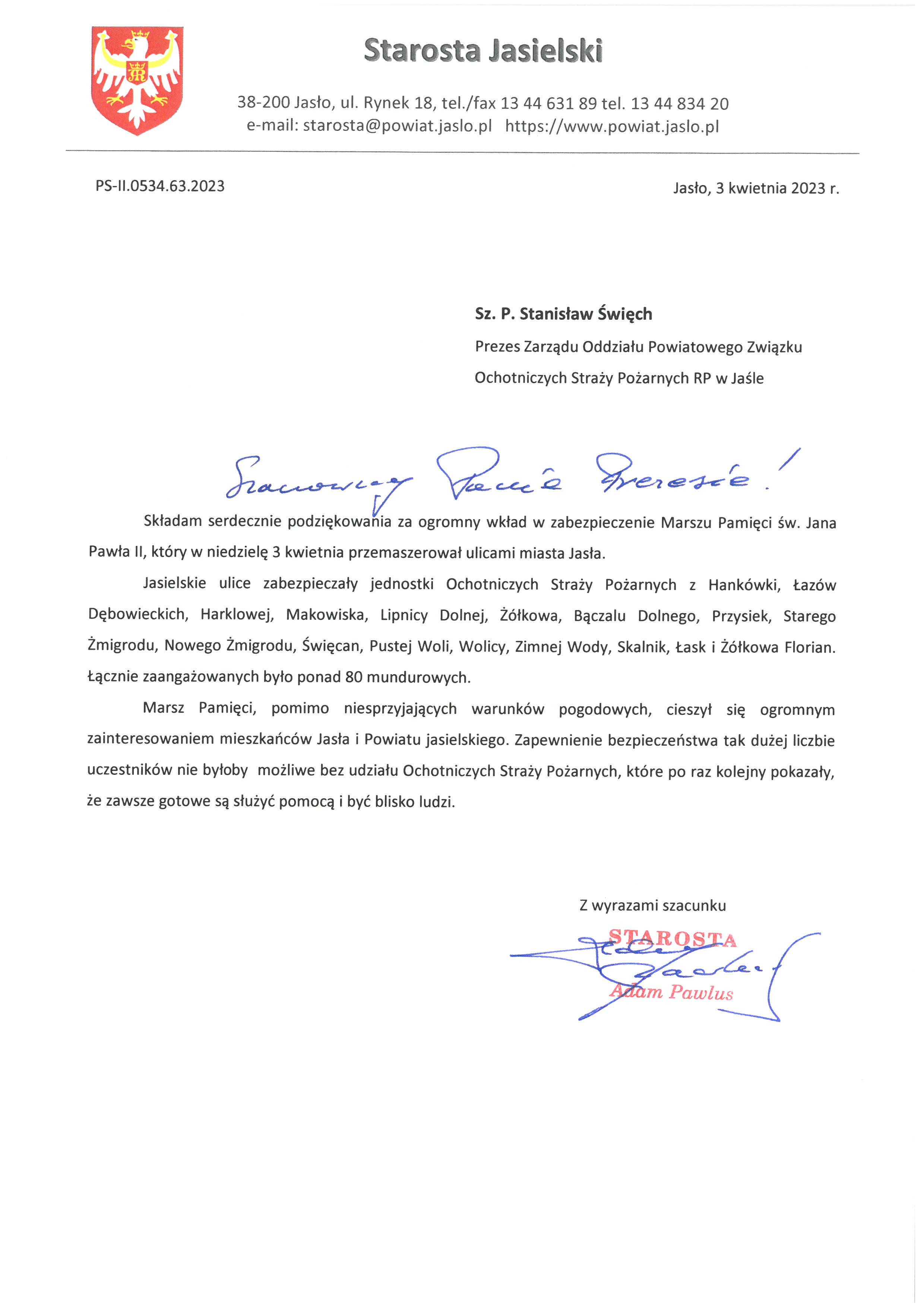 Podziękowania