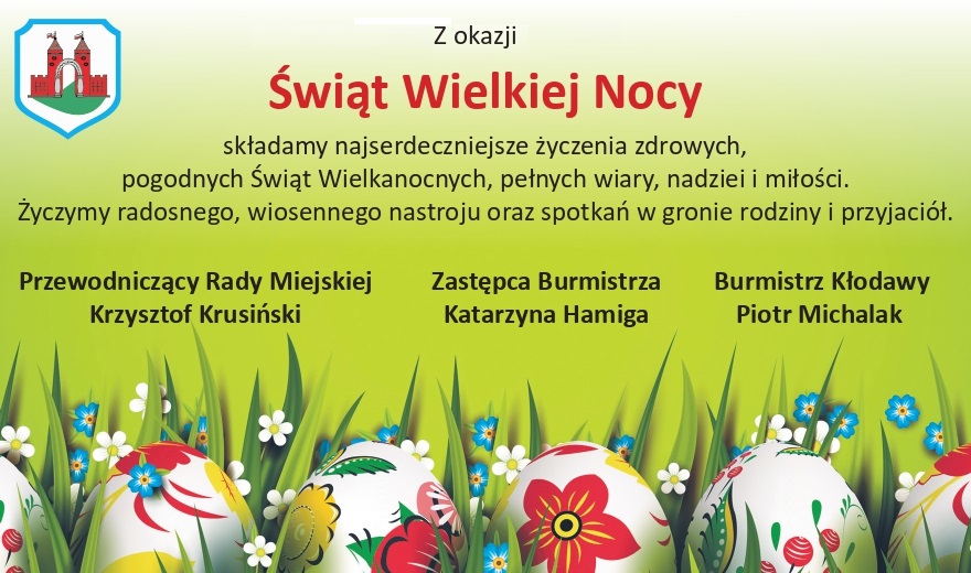 życzenia Wielkanocne od Gmina Kłodawa