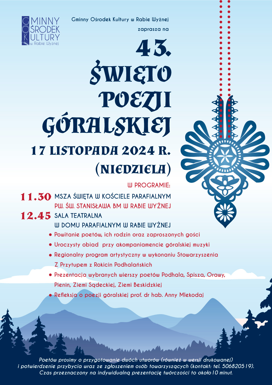  43 Święto Poezji Góralskiej