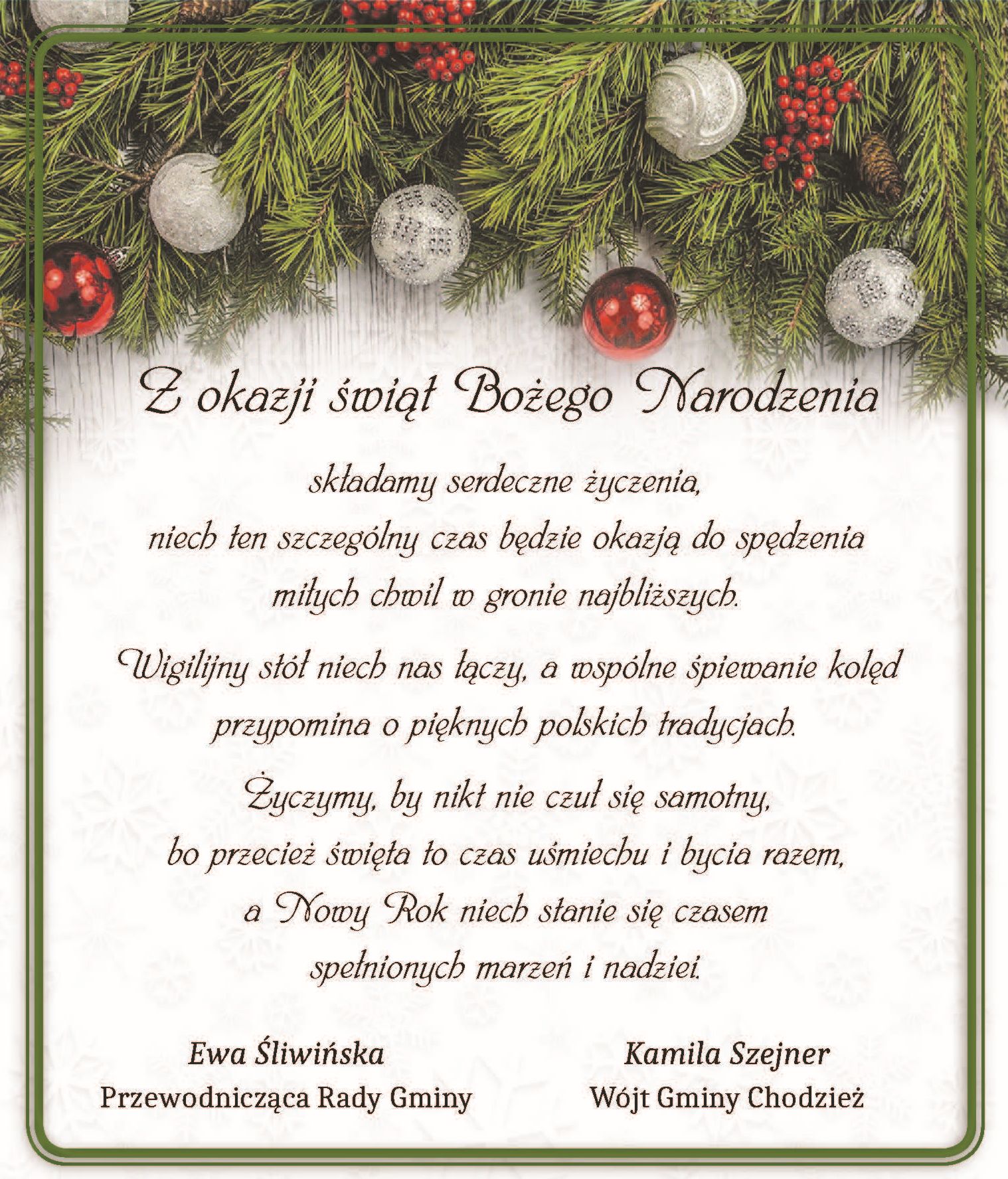 Życzenia Świąteczne