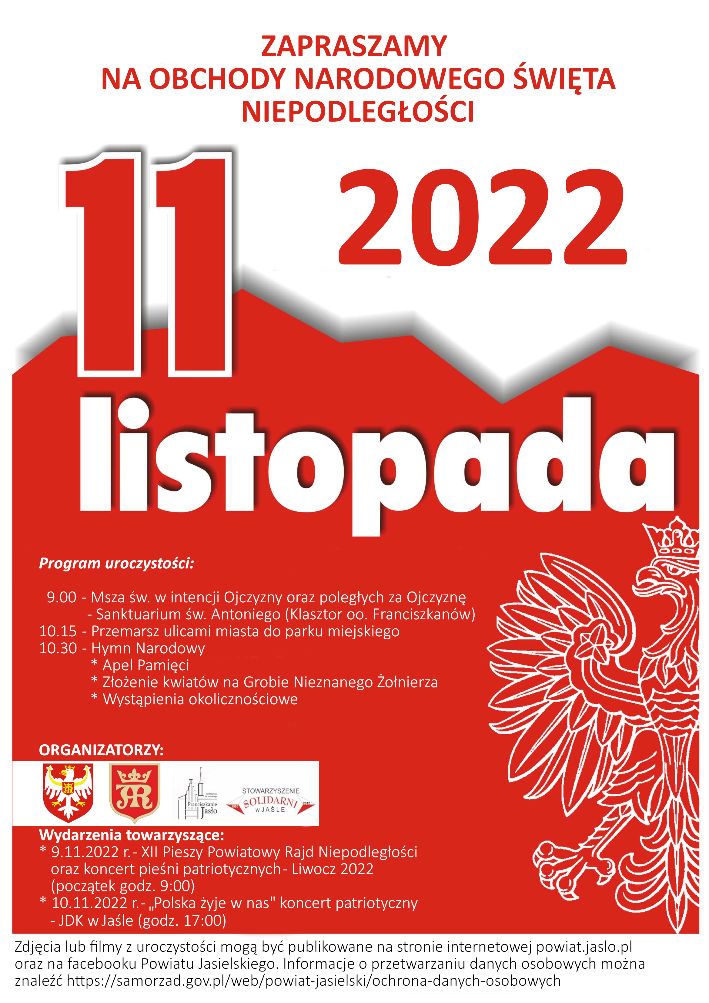 Plakat - Narodowe Święto Niepodległości 2022