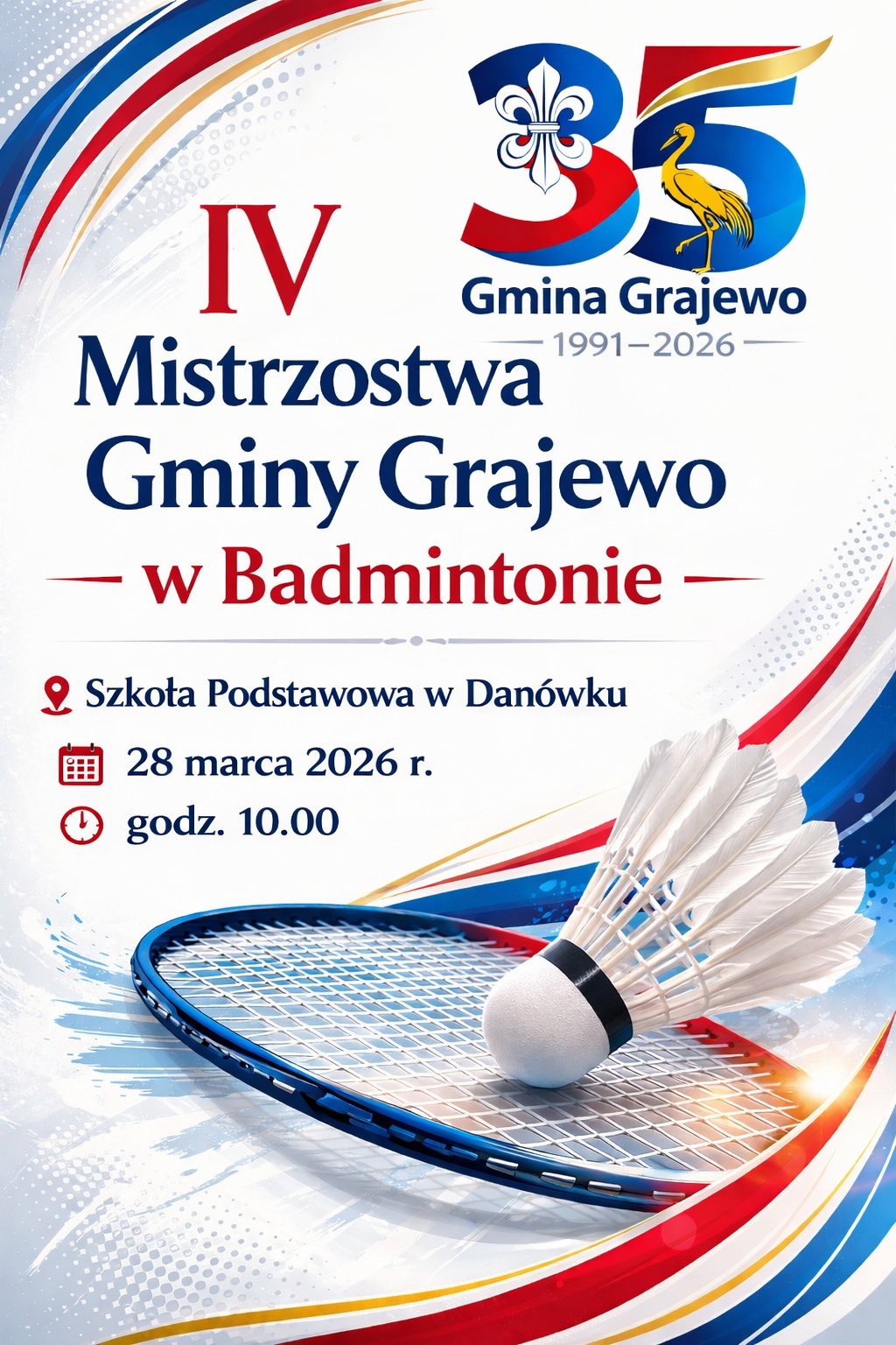 Plakat Badminton