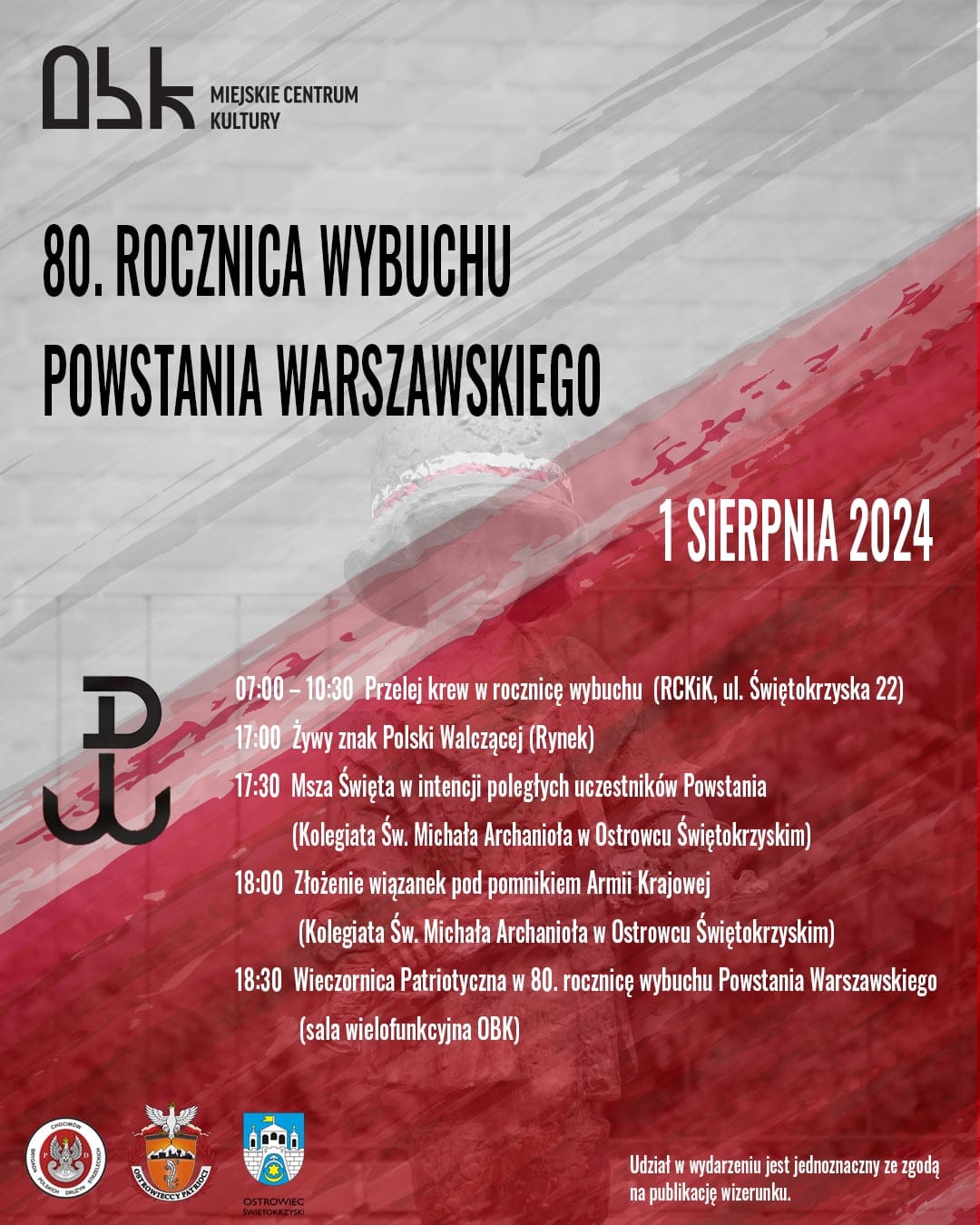 obchody 80.rocznicy wybuchu Powstania Warszawskiego