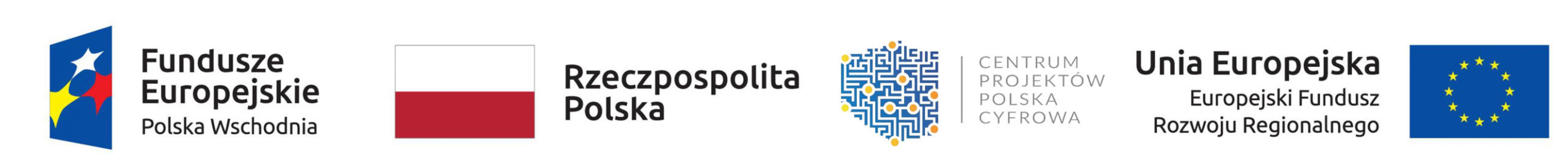 logotypy projektu: cztery loga i napisy