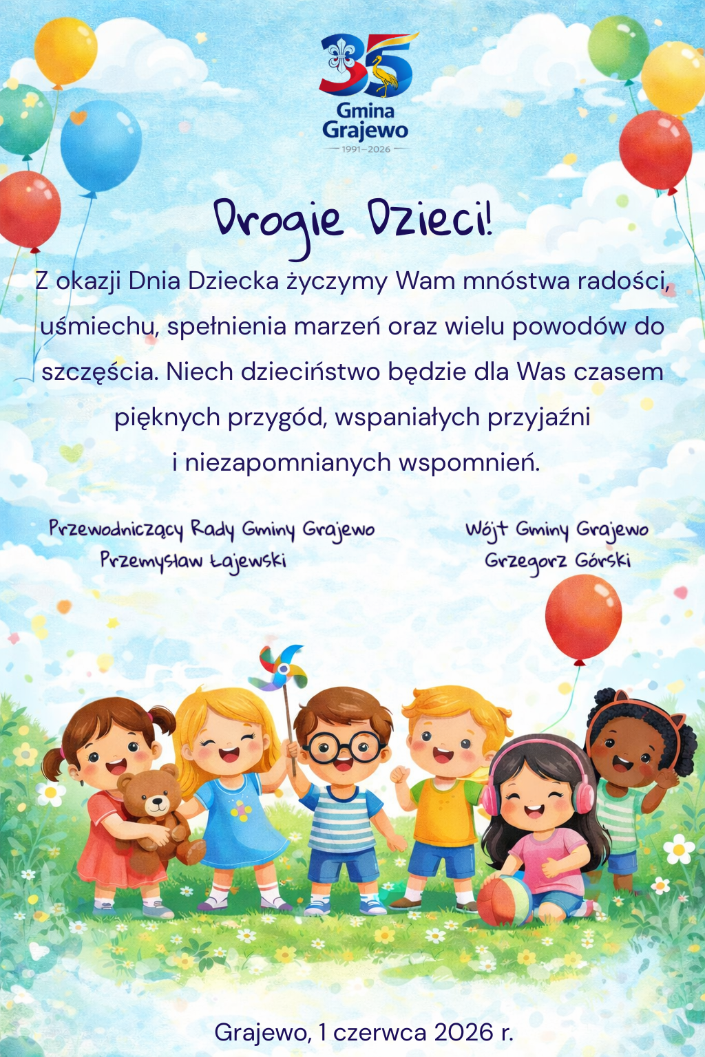 Życzenia z okazji Dnia Dziecka