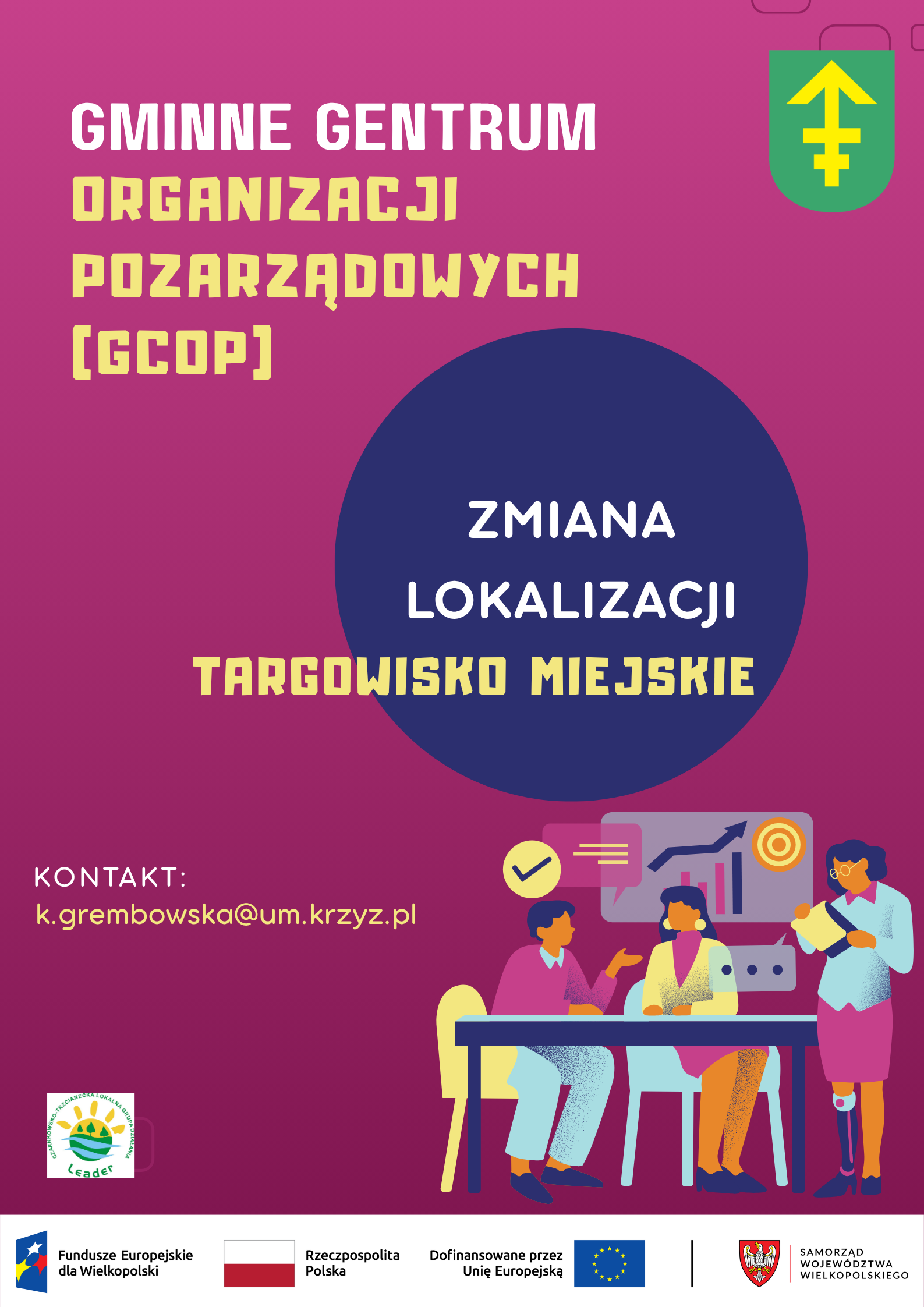 Gminne Centrum Organizacji Pozarządowych - zmiana lokalizacji