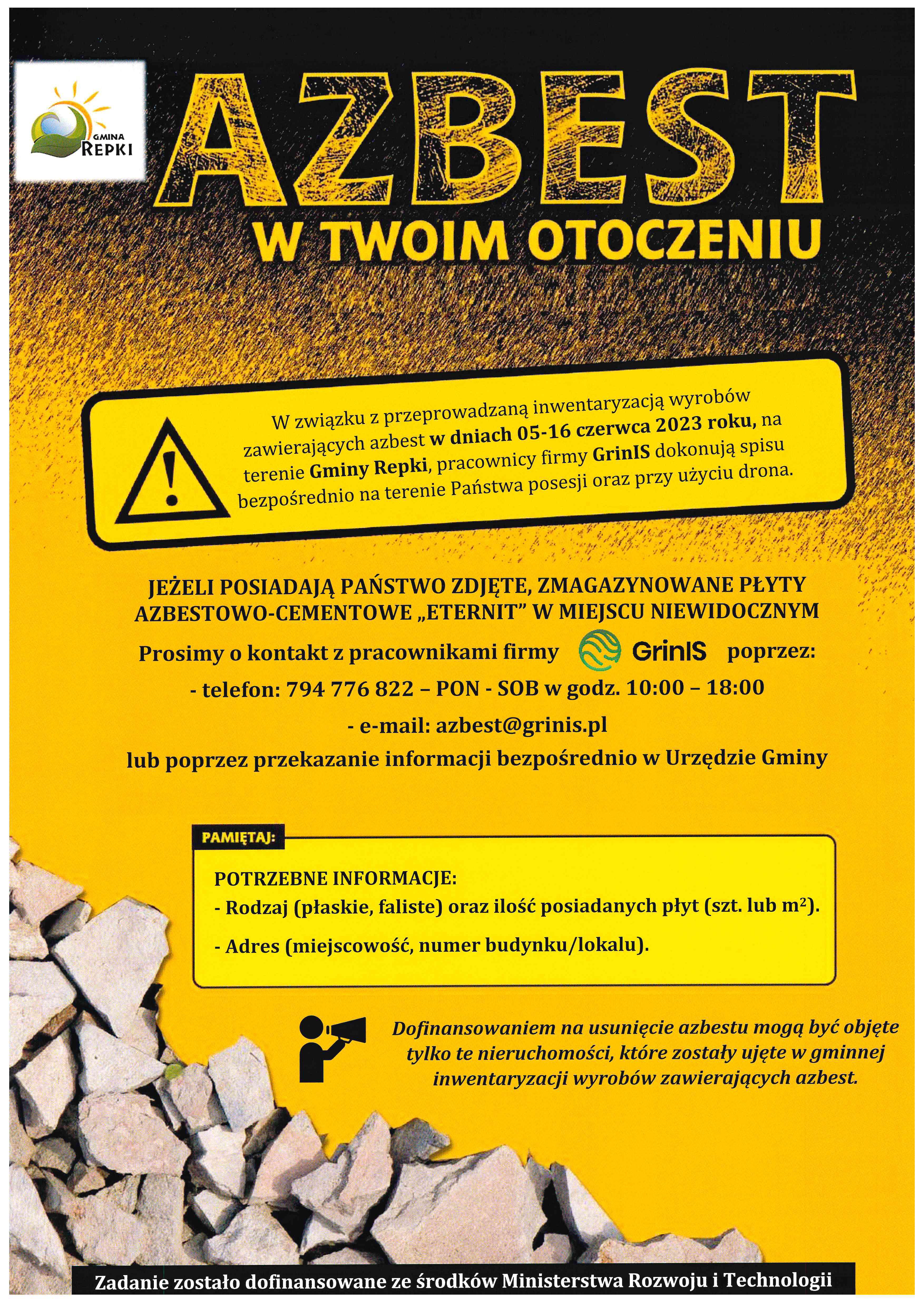 Inwentaryzacja wyrobów zawierających azbest