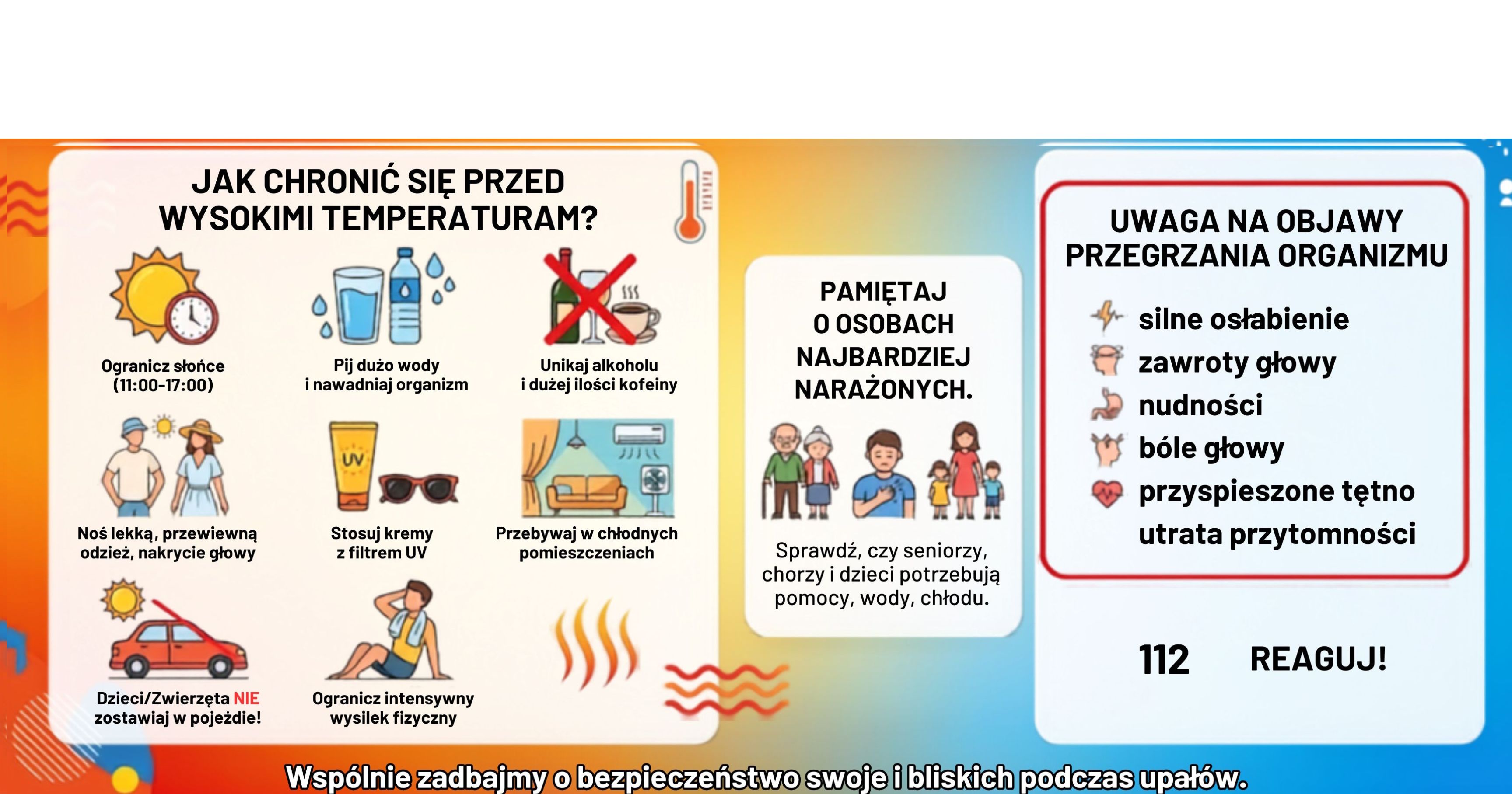 Upał - informacja