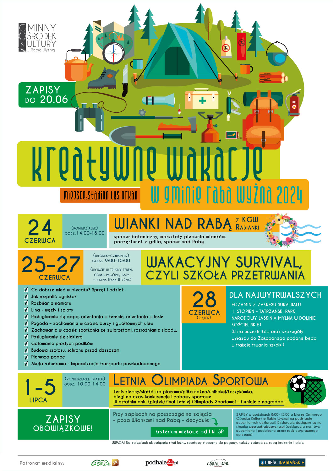 Kreatywne Wakacje w Gminie Raba Wyżna