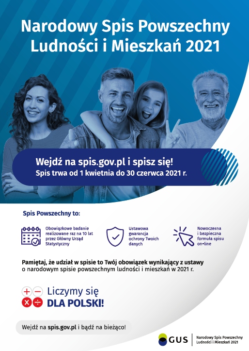 Narodowy Spis Powszechny 2021 - plakat