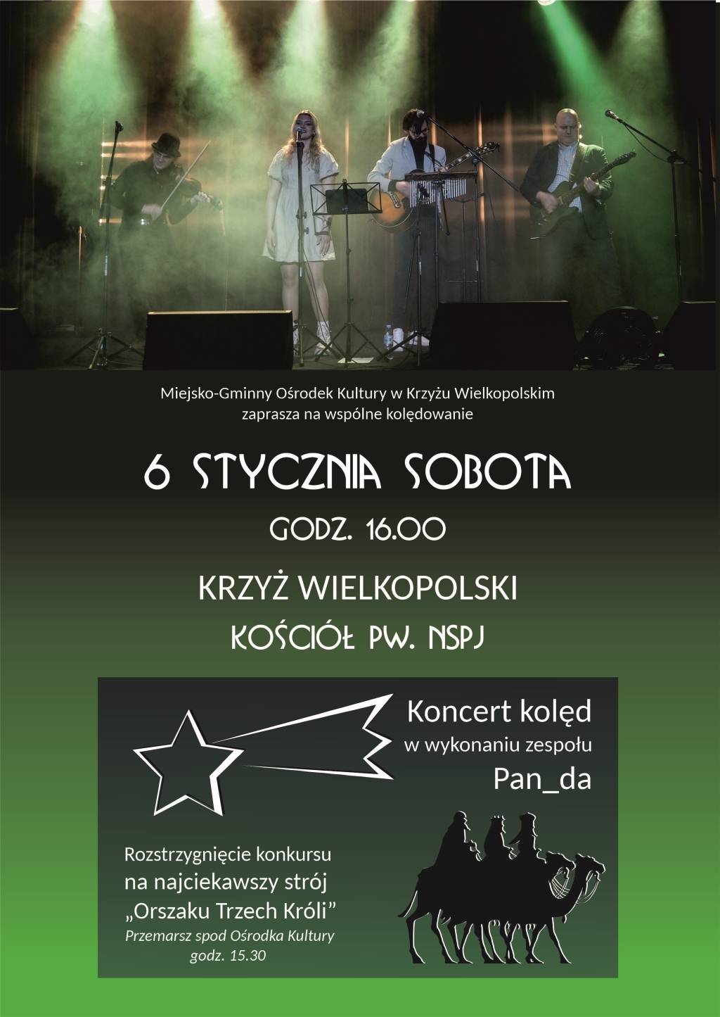 Koncert kolęd - zaproszenie
