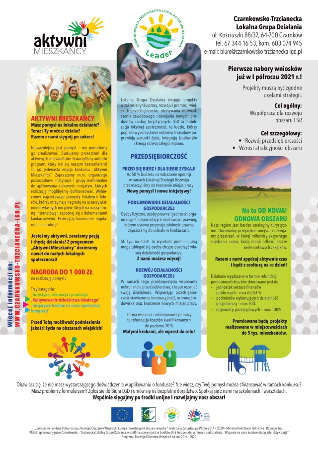 Aktywni mieszkańcy - plakat