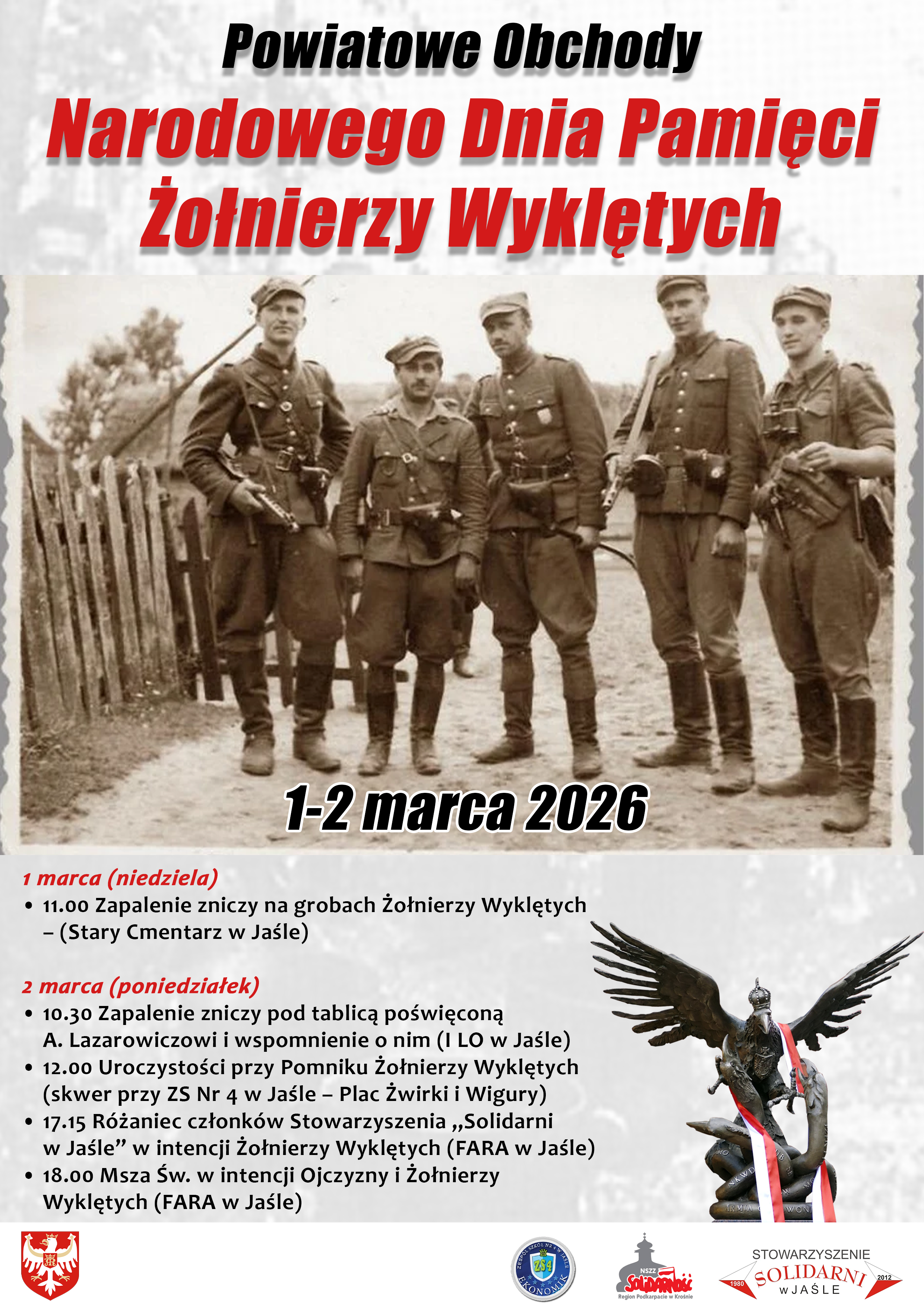 Narodowy Dzień Pamięci Żołnierzy Wyklętych - Jasło 2026