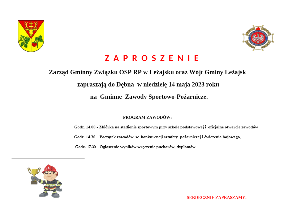 Gminne Zawody Sportowo - Pożarnicze 