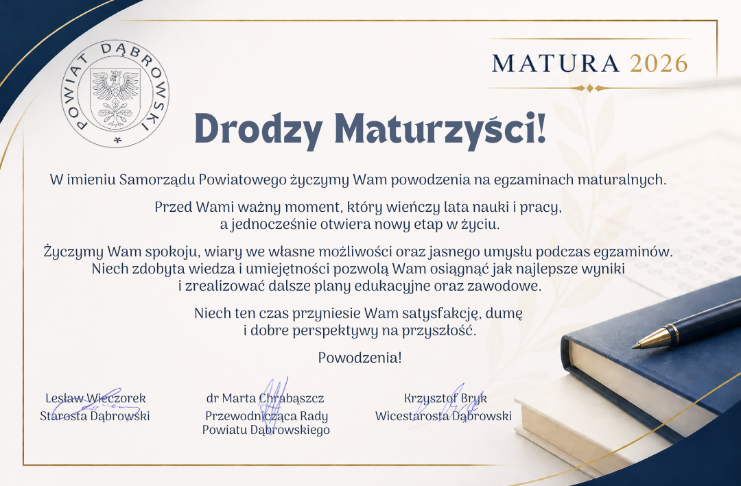 Grafika z życzeniami dla maturzystów