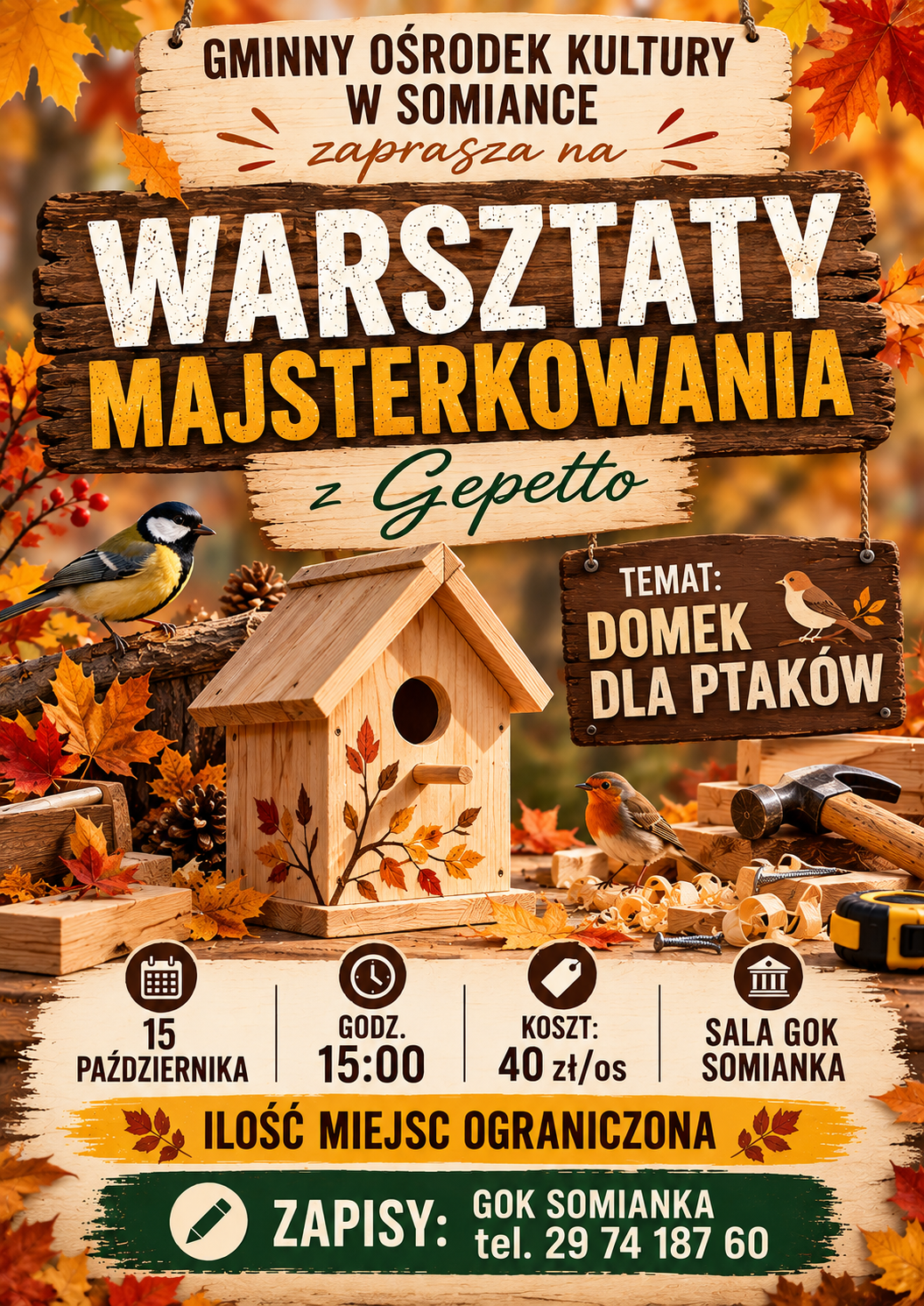 Warsztaty Majsterkowania z Gepetto - strefa majsterkowania