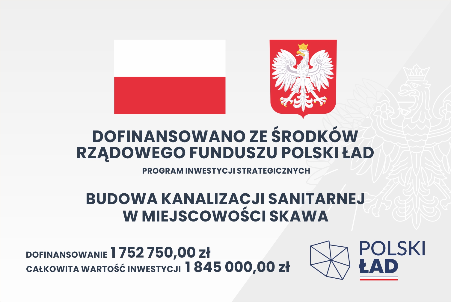 Budowa kanalizacji sanitarnej w miejscowości Skawa