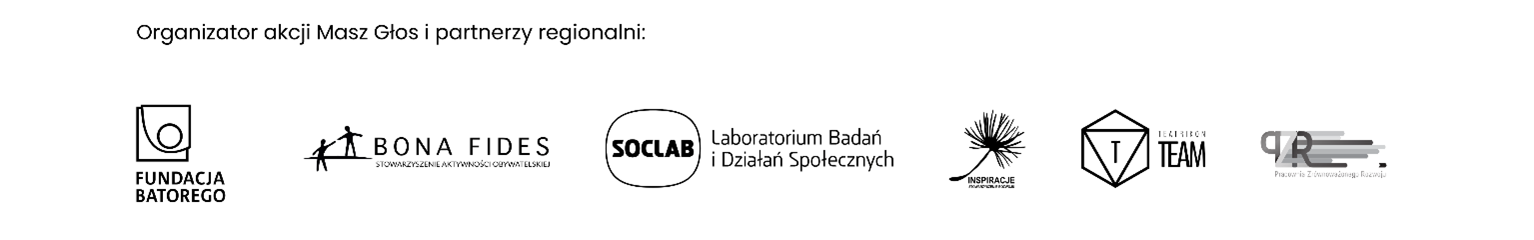 Organizator akcji Masz Głos i partnerzy regionalni