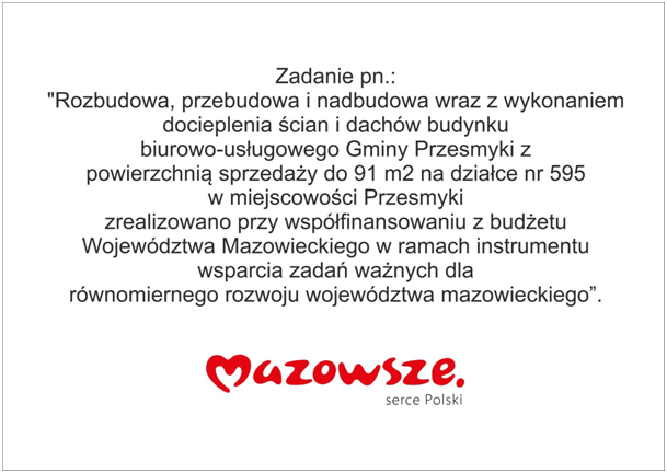 Rozbudowa budynku Gminy Przesmyki